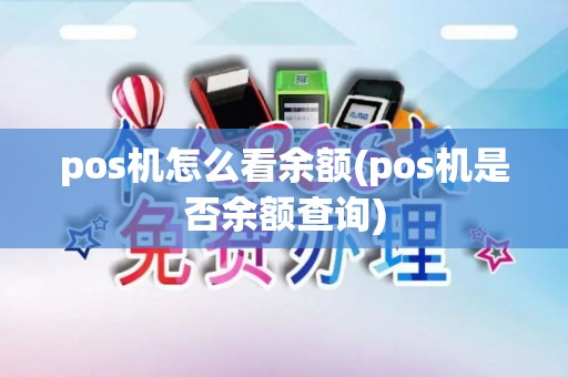 pos机怎么看余额(pos机是否余额查询)