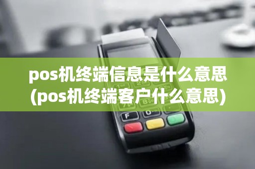 pos机终端信息是什么意思(pos机终端客户什么意思) pos机终端信息是什么意思(pos机终端客户什么意思)