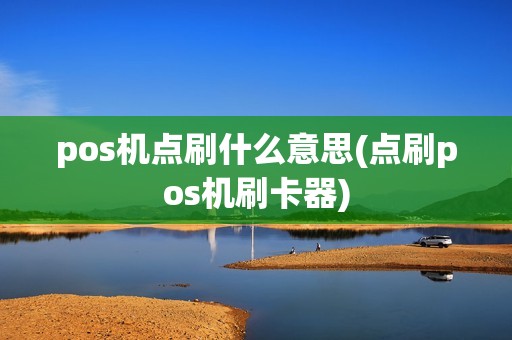 pos机点刷什么意思(点刷pos机刷卡器)