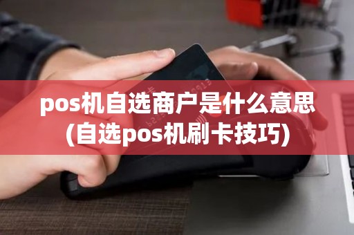 pos机自选商户是什么意思(自选pos机刷卡技巧) pos机自选商户是什么意思(自选pos机刷卡技巧)