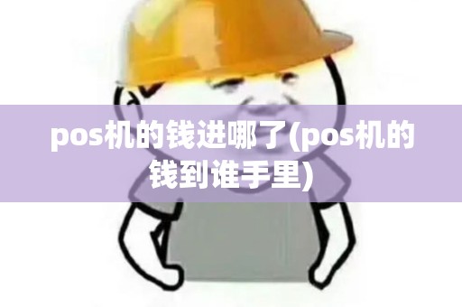 pos机的钱进哪了(pos机的钱到谁手里) pos机的钱进哪了(pos机的钱到谁手里)