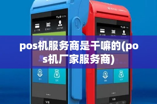 pos机服务商是干嘛的(pos机厂家服务商) pos机服务商是干嘛的(pos机厂家服务商)