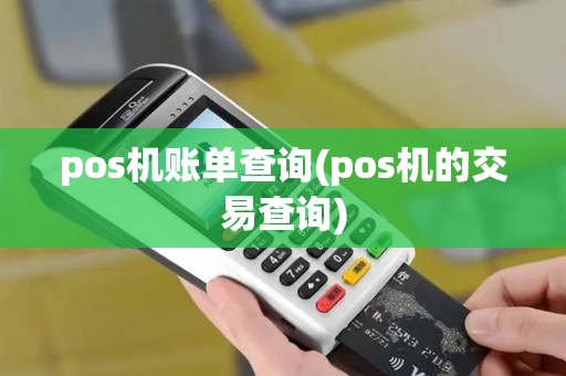 pos机账单查询(pos机的交易查询)