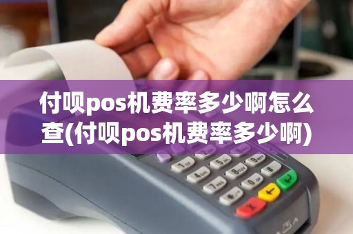 付呗pos机费率多少啊怎么查(付呗pos机费率多少啊) 付呗pos机费率多少啊怎么查(付呗pos机费率多少啊)