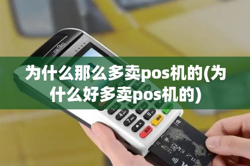 为什么那么多卖pos机的(为什么好多卖pos机的) 为什么那么多卖pos机的(为什么好多卖pos机的)