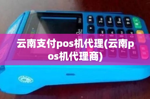 云南支付pos机代理(云南pos机代理商) 云南支付pos机代理(云南pos机代理商)
