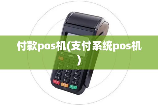 付款pos机(支付系统pos机)