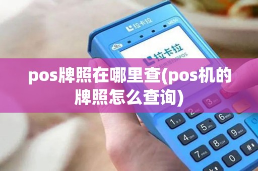 pos牌照在哪里查(pos机的牌照怎么查询)