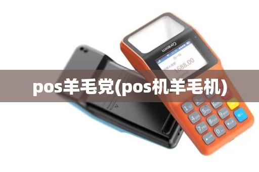 pos羊毛党(pos机羊毛机) pos羊毛党(pos机羊毛机)