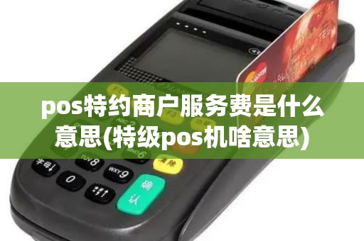 pos特约商户服务费是什么意思(特级pos机啥意思)