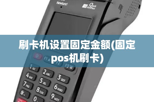 刷卡机设置固定金额(固定pos机刷卡)