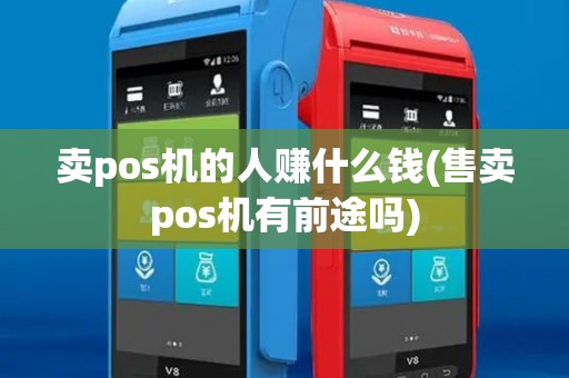 卖pos机的人赚什么钱(售卖pos机有前途吗)