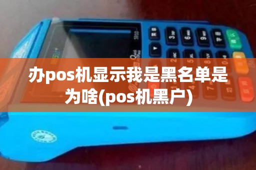 办pos机显示我是黑名单是为啥(pos机黑户)