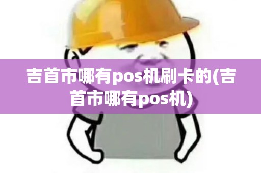 吉首市哪有pos机刷卡的(吉首市哪有pos机)