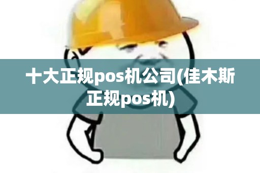 十大正规pos机公司(佳木斯正规pos机)