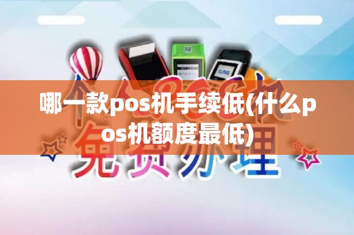 哪一款pos机手续低(什么pos机额度最低)