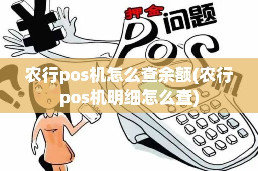 农行pos机怎么查余额(农行pos机明细怎么查)