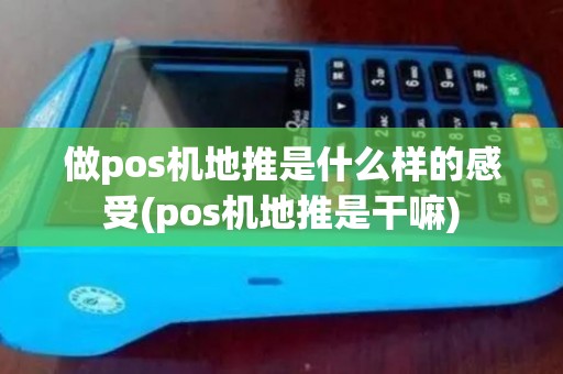 做pos机地推是什么样的感受(pos机地推是干嘛)