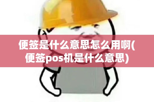 便签是什么意思怎么用啊(便签pos机是什么意思)