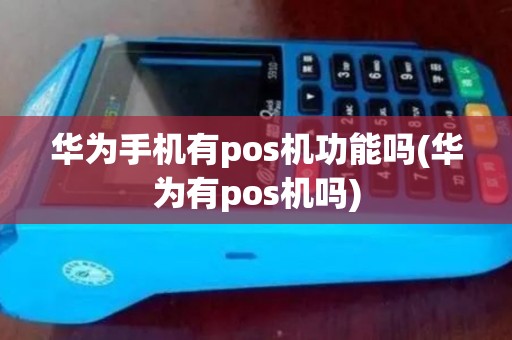 华为手机有pos机功能吗(华为有pos机吗)