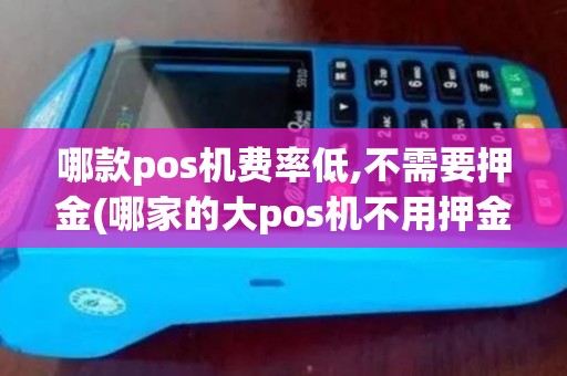 哪款pos机费率低,不需要押金(哪家的大pos机不用押金)