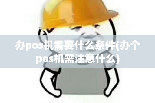办pos机需要什么条件(办个pos机需注意什么)