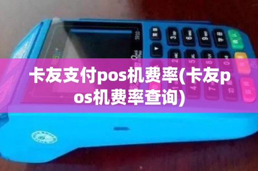 卡友支付pos机费率(卡友pos机费率查询) 卡友支付pos机费率(卡友pos机费率查询)