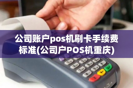 公司账户pos机刷卡手续费标准(公司户POS机重庆)