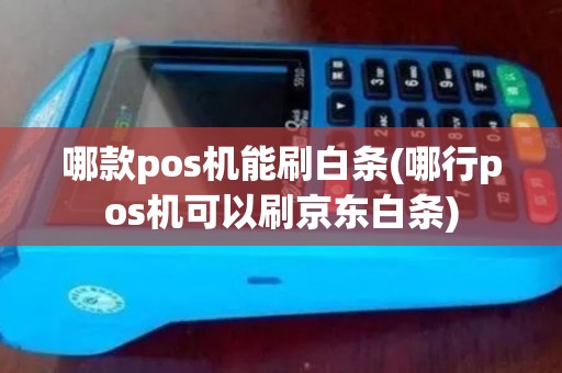 哪款pos机能刷白条(哪行pos机可以刷京东白条)