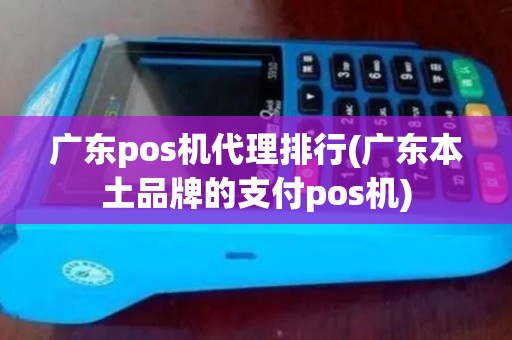 广东pos机代理排行(广东本土品牌的支付pos机) 广东pos机代理排行(广东本土品牌的支付pos机)