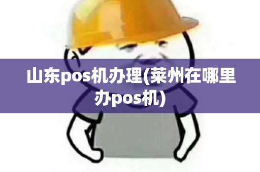 山东pos机办理(莱州在哪里办pos机) 山东pos机办理(莱州在哪里办pos机)