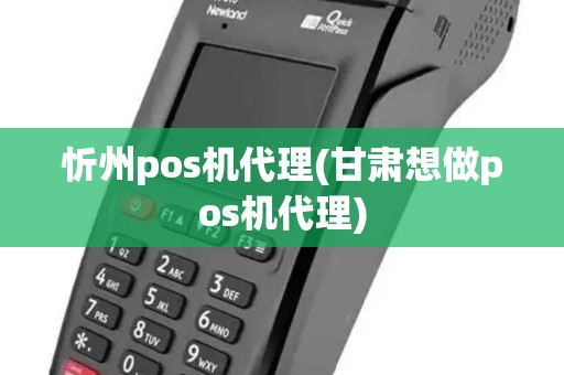 忻州pos机代理(甘肃想做pos机代理)