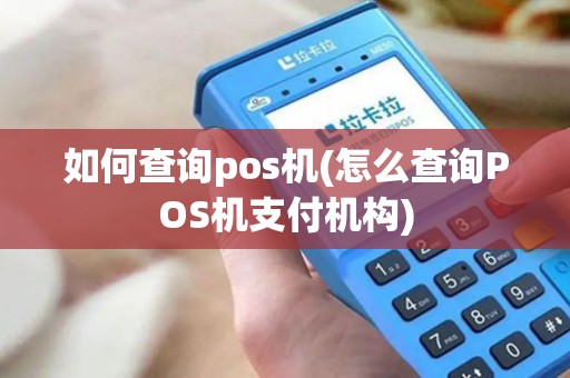 如何查询pos机(怎么查询POS机支付机构)