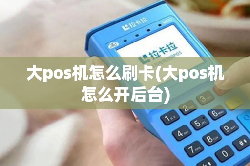 大pos机怎么刷卡(大pos机怎么开后台)