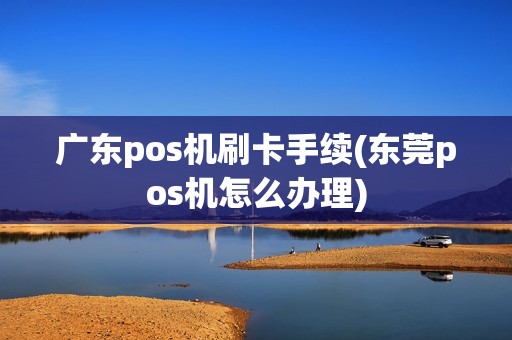 广东pos机刷卡手续(东莞pos机怎么办理)