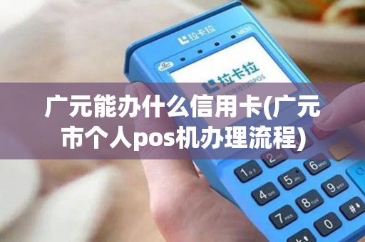广元能办什么信用卡(广元市个人pos机办理流程)