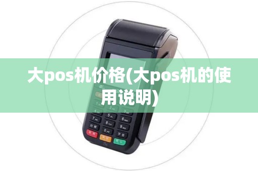 大pos机价格(大pos机的使用说明)