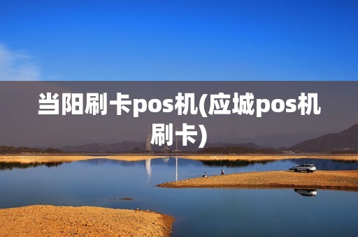 当阳刷卡pos机(应城pos机刷卡)