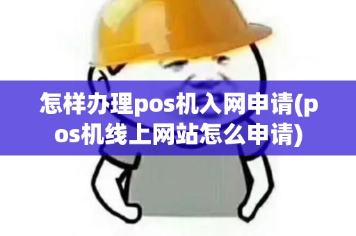 怎样办理pos机入网申请(pos机线上网站怎么申请)
