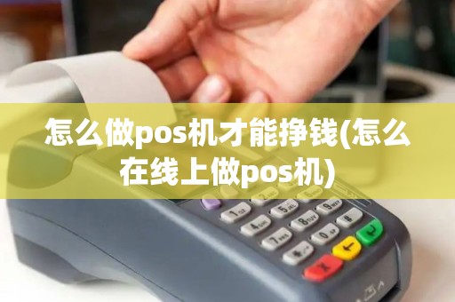 怎么做pos机才能挣钱(怎么在线上做pos机)