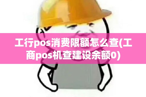 工行pos消费限额怎么查(工商pos机查建设余额0)
