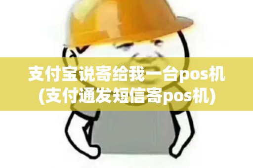 支付宝说寄给我一台pos机(支付通发短信寄pos机)