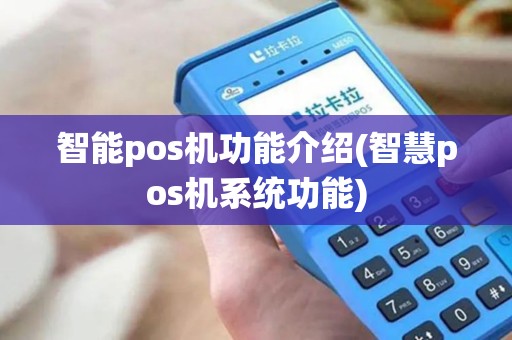 智能pos机功能介绍(智慧pos机系统功能)