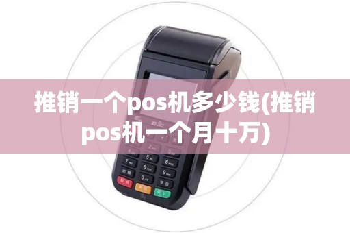 推销一个pos机多少钱(推销pos机一个月十万)