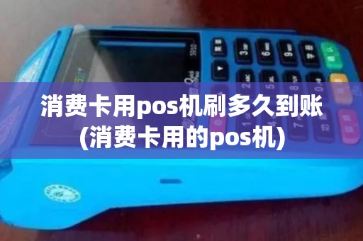 消费卡用pos机刷多久到账(消费卡用的pos机)