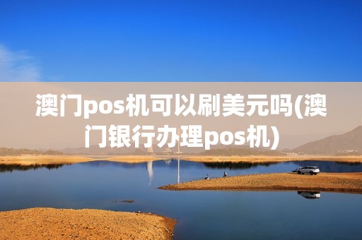 澳门pos机可以刷美元吗(澳门银行办理pos机)