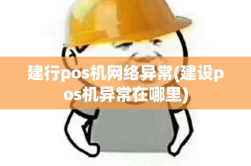 建行pos机网络异常(建设pos机异常在哪里)