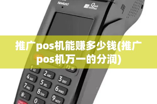 推广pos机能赚多少钱(推广pos机万一的分润)