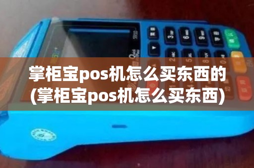 掌柜宝pos机怎么买东西的(掌柜宝pos机怎么买东西)