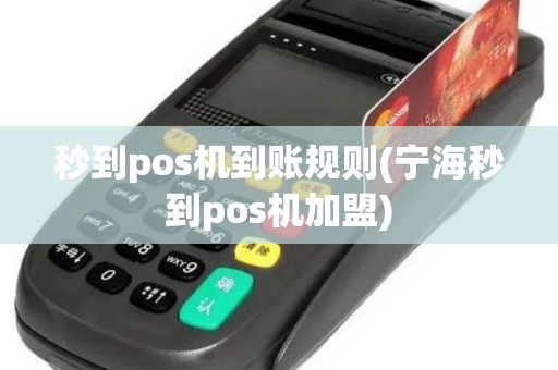 秒到pos机到账规则(宁海秒到pos机加盟) 秒到pos机到账规则(宁海秒到pos机加盟)